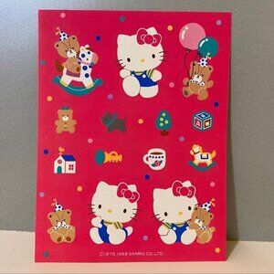Vintage Sanrio 1988 Hello Kitty & Bear Stickers